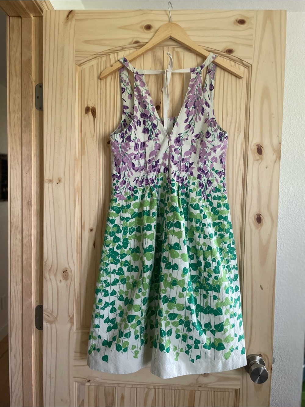 Maeve Fairy Whimsy Tea Party Dress with Purple and Green Floral Accents size 4 - Picture 3 of 7